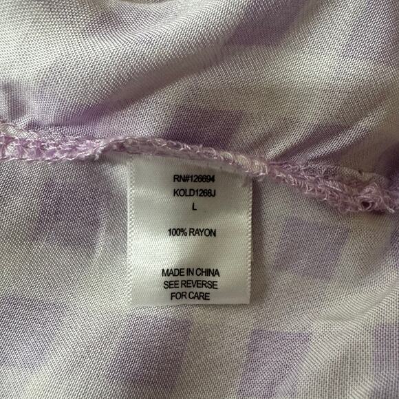 Live To Be Spoiled Oversized Button Down Shirt Dress Size L NWT - Picture 7 of 7